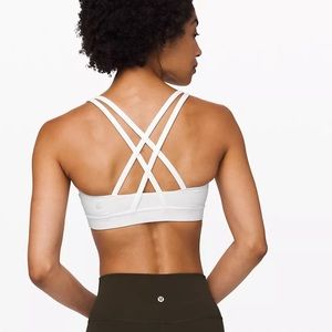 Lululemon white energy bra